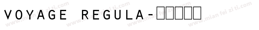 voyage regula字体转换